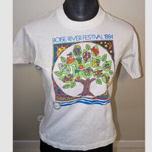 VTG 1994 Boise River Festival  Best Fruit of The Loom T Shirt Top Girls 14-16
